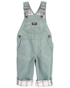 Product Photo of blue green toddler overalls